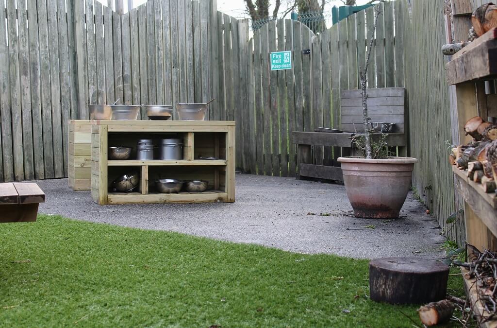 Outdoor nursery play area