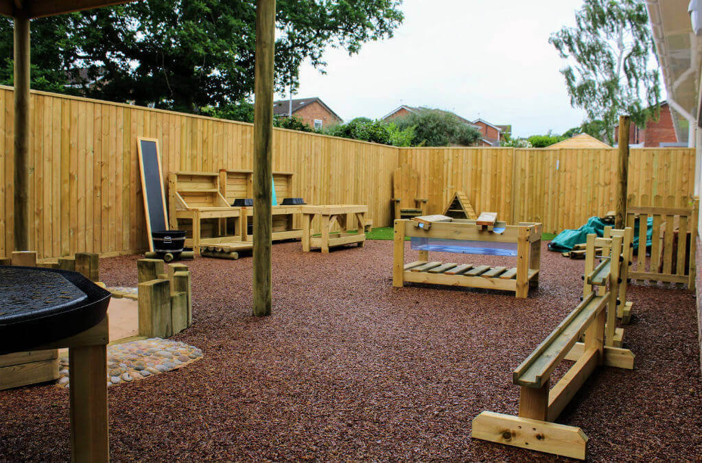 Nursery outdoors play area
