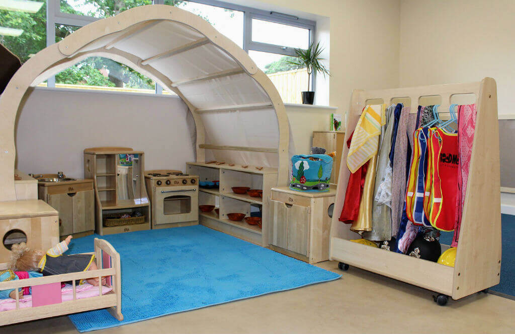 Play area inside nursery