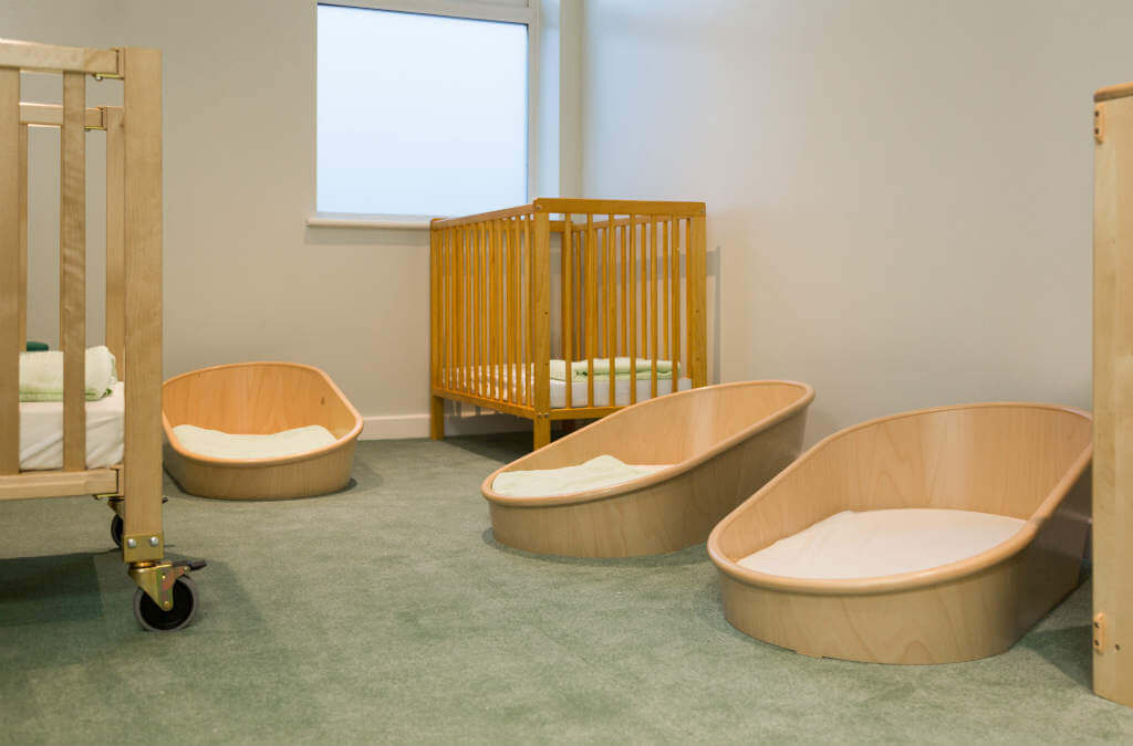 Nursery sleeping area for young children