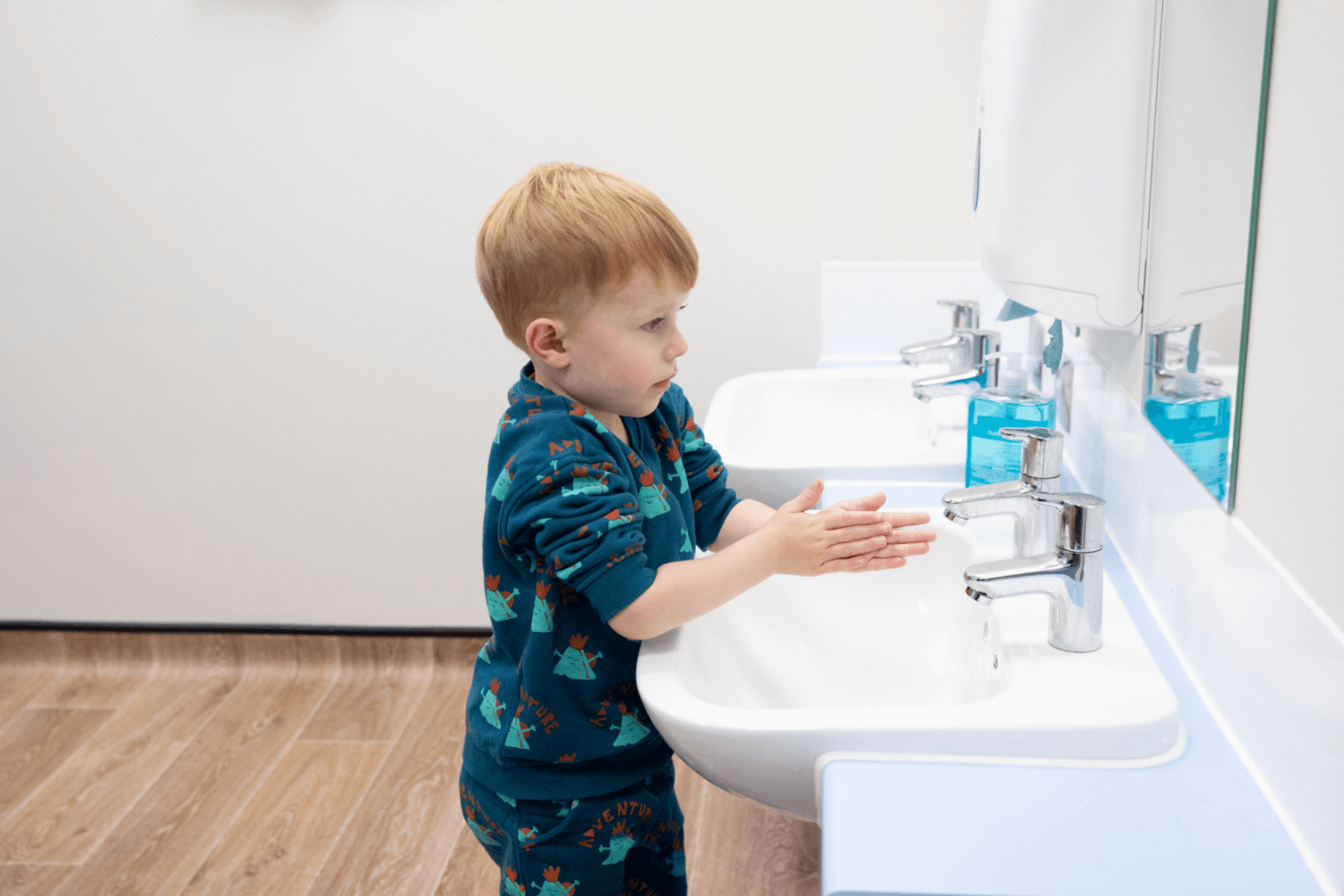 Child understanding the importance of personal hygiene