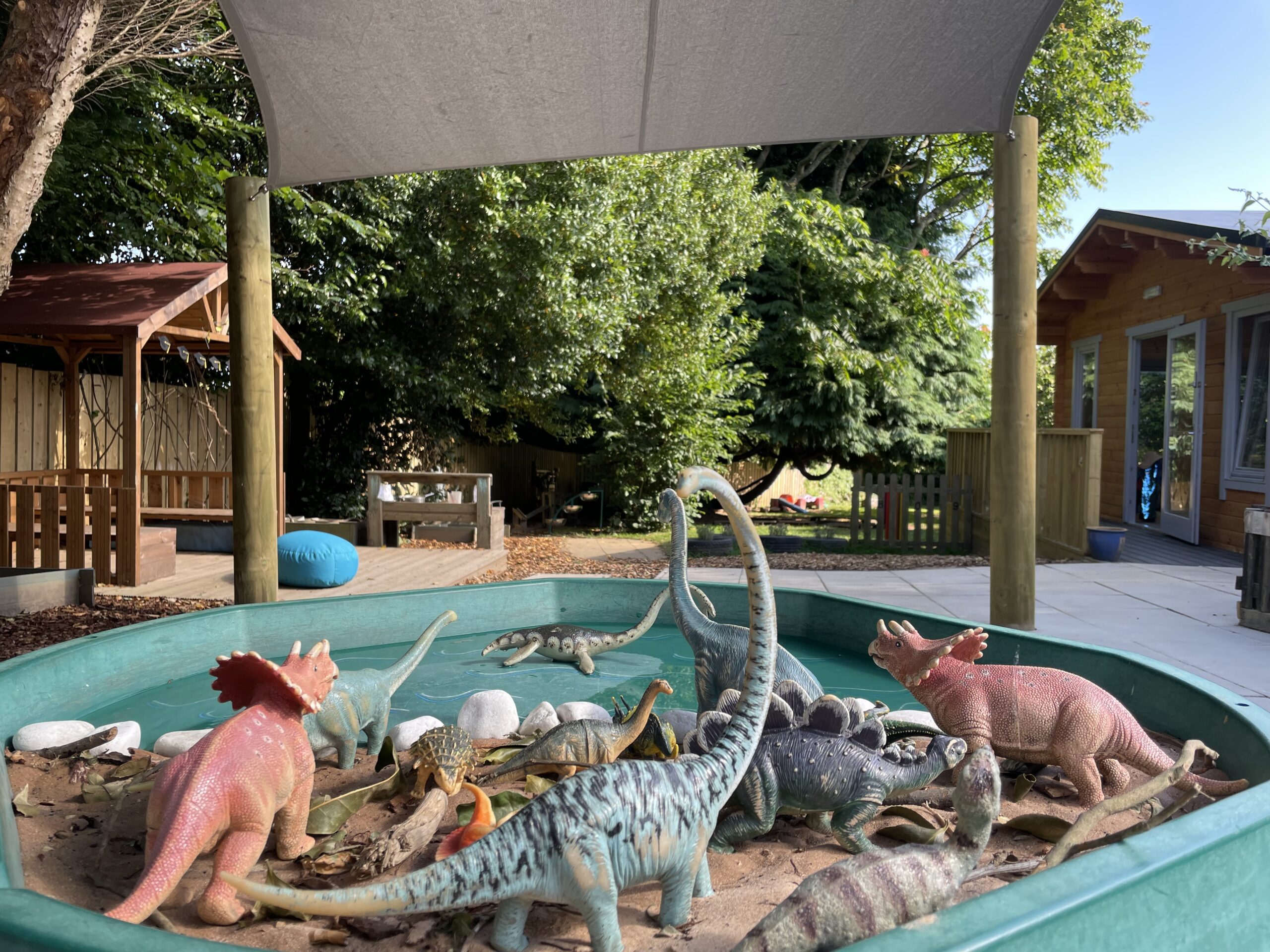 refurbished garden at Playbox