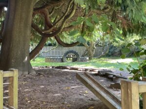 refurbished garden at Playbox