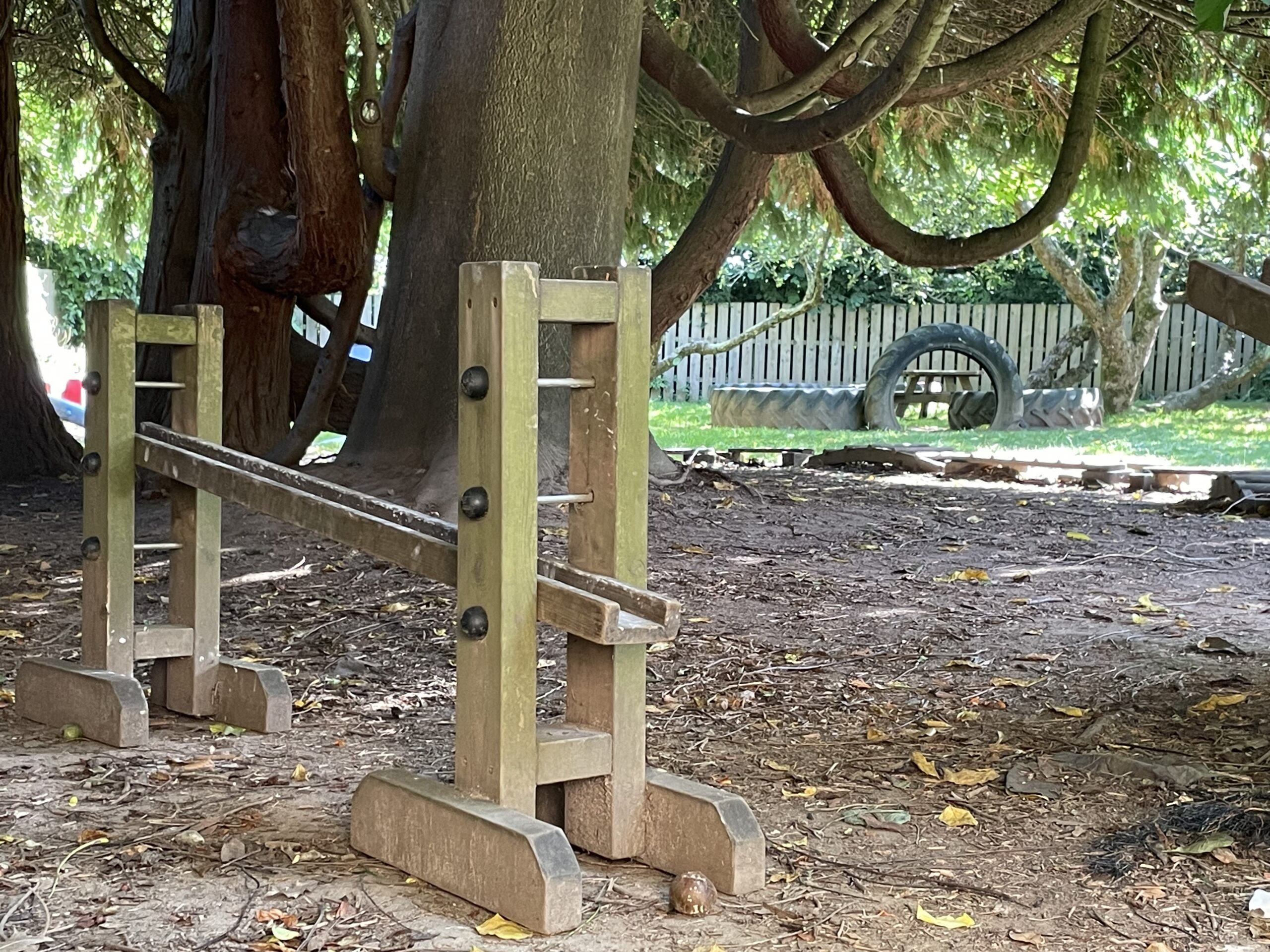 refurbished garden at Playbox