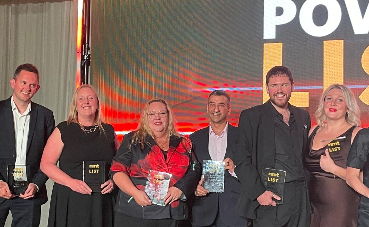 NMT Award Winners on stage at the PowerList Awards