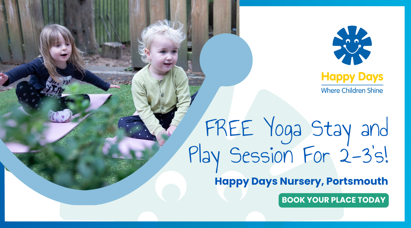 FREE Yoga Stay & Play session for children ages 2-3 at Happy Days Portsmouth